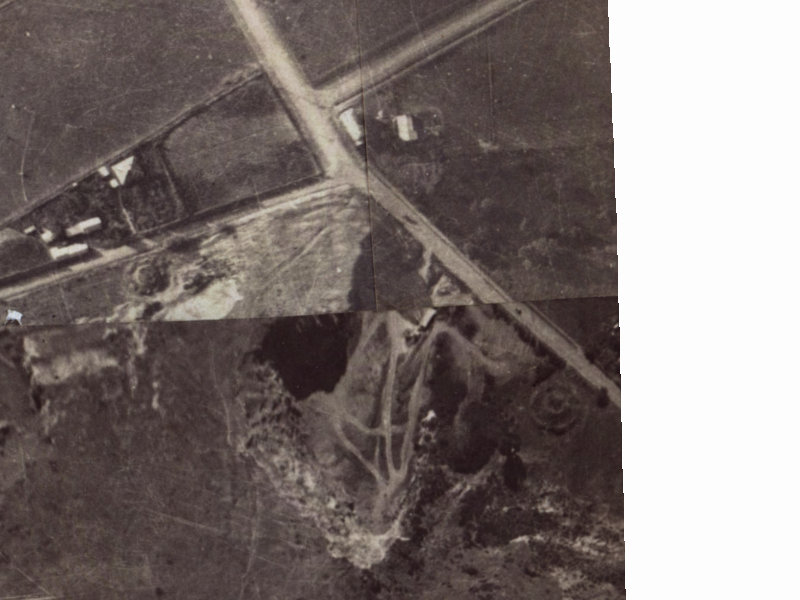 351-355 Port Hills Road from the air, 1925-1929