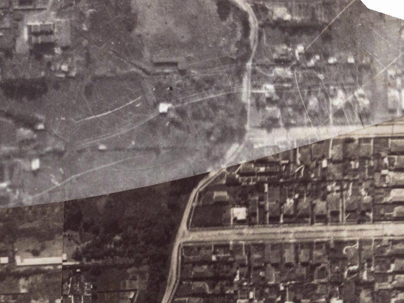 95–113 Waimea Terrace from the air, 1925-1929