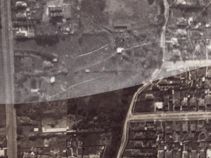 Hunter Terrace from the air, 1925-1929