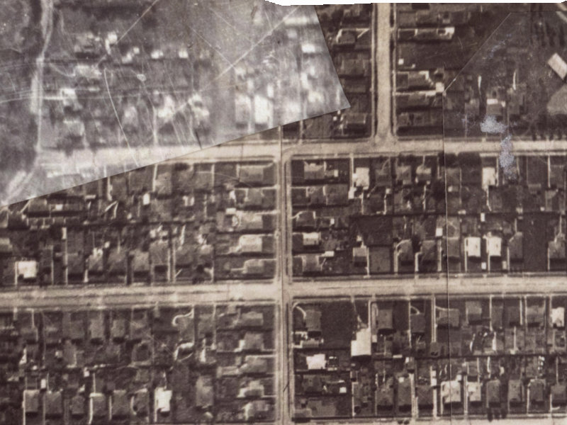 130 Birdwood Avenue from the air, 1925-1929