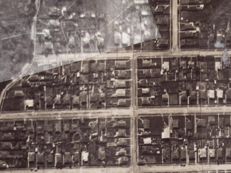 129 Birdwood Avenue from the air, 1925-1929