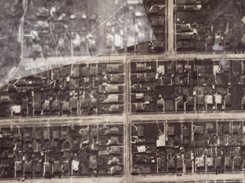 125 Birdwood Avenue from the air, 1925-1929