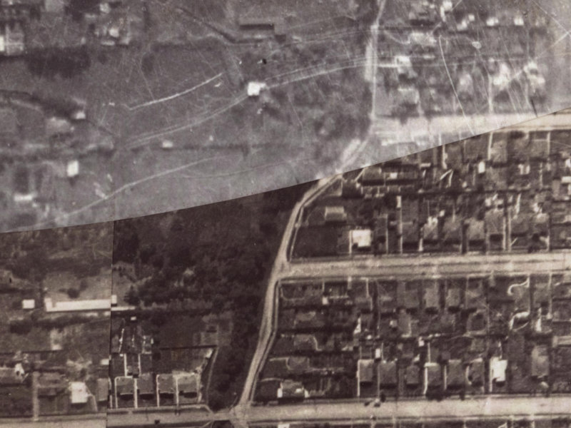 95–113 Waimea Terrace from the air, 1925-1929