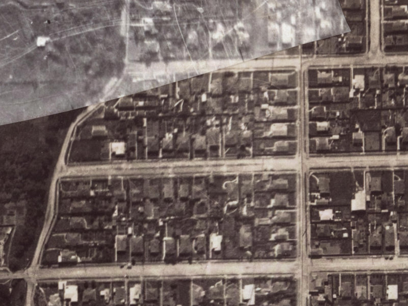 21 Martin Avenue from the air, 1925-1929