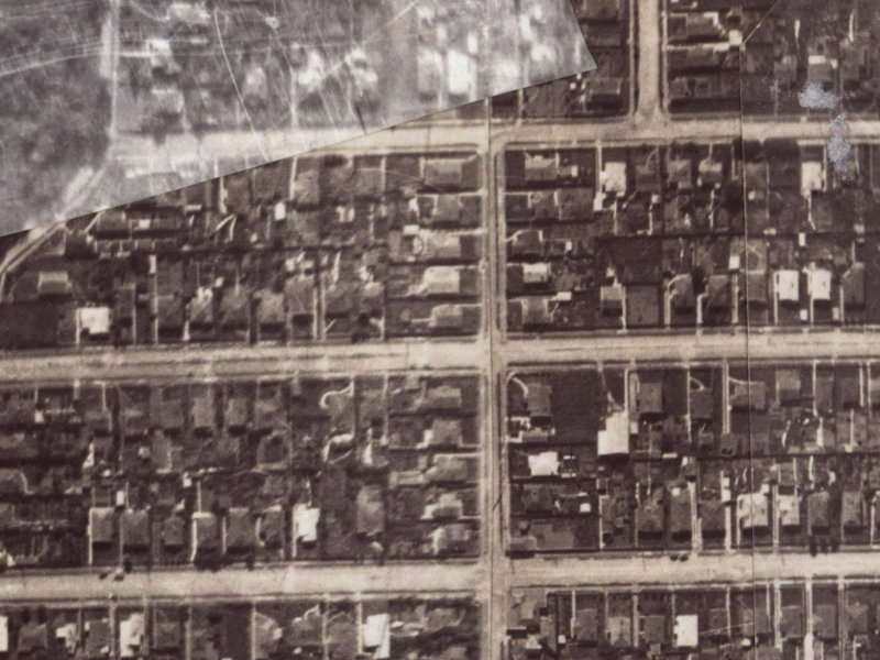 121 Birdwood Avenue from the air, 1925-1929