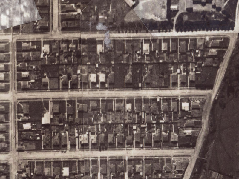 73 Martin Avenue from the air, 1925-1929