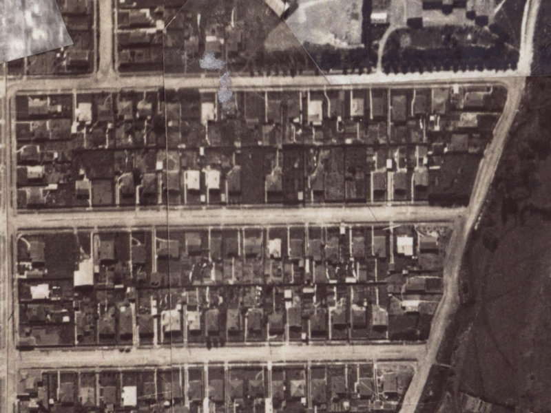 77 Martin Avenue from the air, 1925-1929