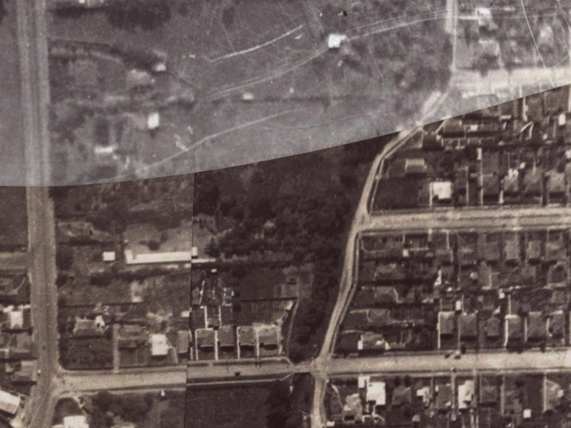 104 Hunter Terrace from the air, 1925-1929