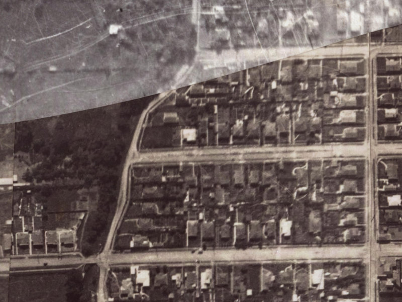 11 Martin Avenue from the air, 1925-1929