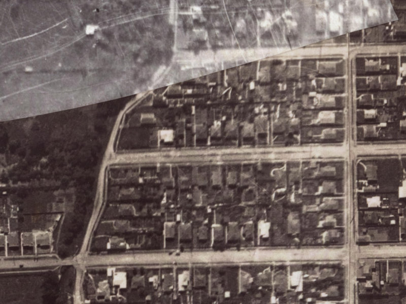 20 Martin Avenue from the air, 1925-1929