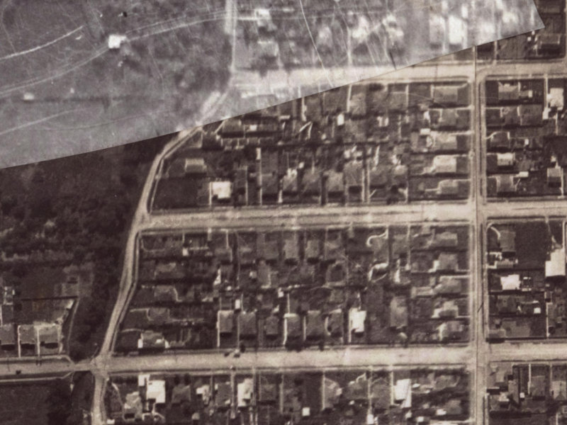 15 Martin Avenue from the air, 1925-1929