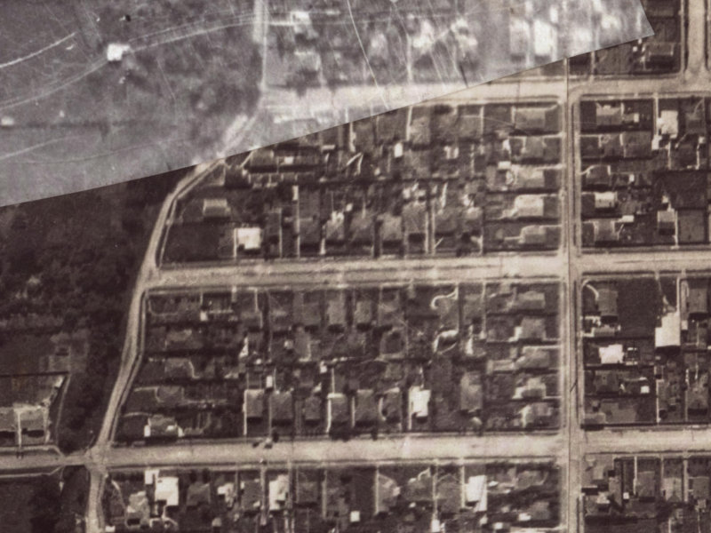 17 Martin Avenue from the air, 1925-1929