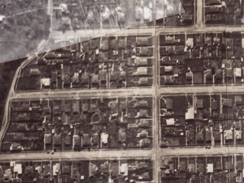 33 Martin Avenue from the air, 1925-1929
