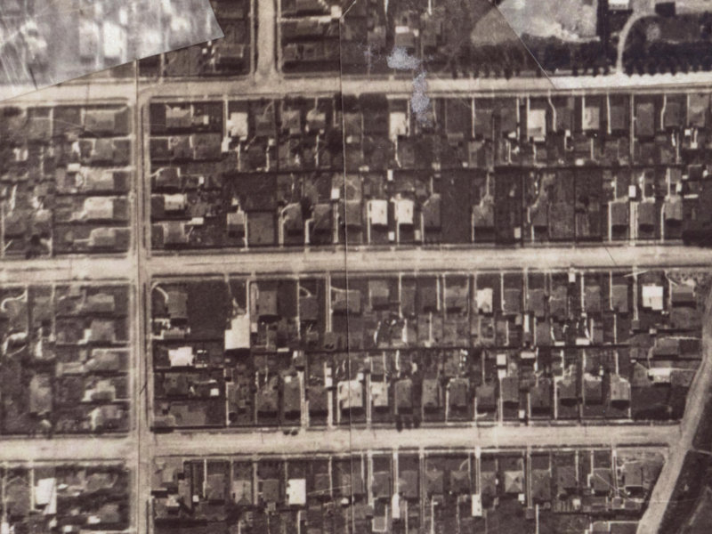 64 Martin Avenue from the air, 1925-1929