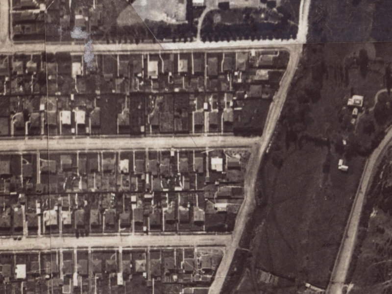 92 Martin Avenue from the air, 1925-1929