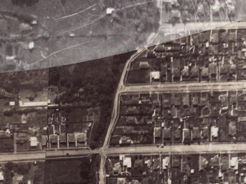 12-14 Martin Avenue from the air, 1925-1929
