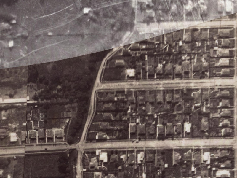 12 Martin Avenue from the air, 1925-1929