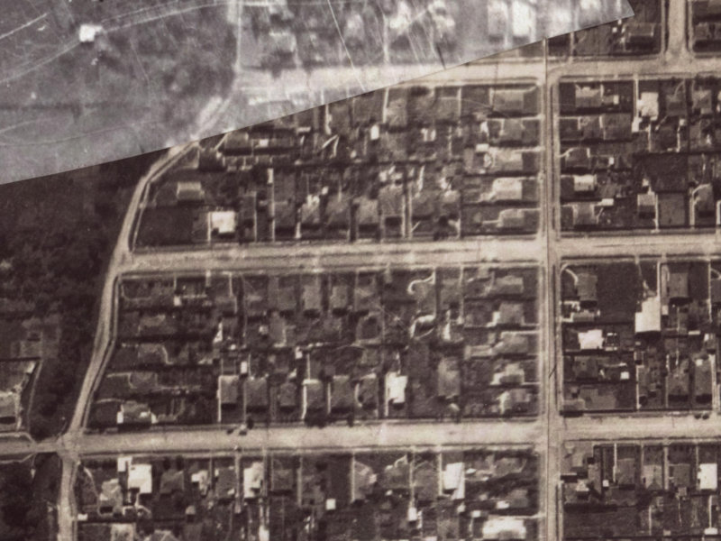 28 Martin Avenue from the air, 1925-1929