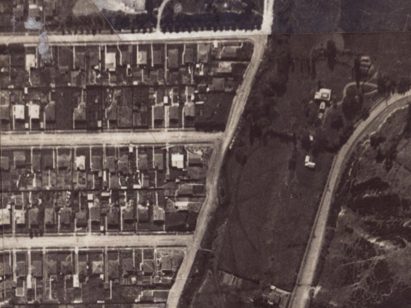 96 Martin Avenue from the air, 1925-1929