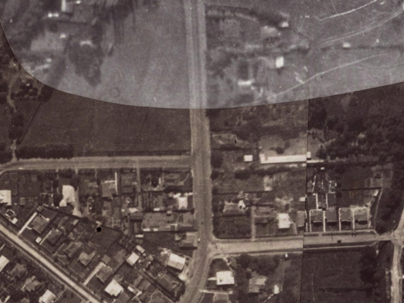 36 Colombo Street from the air, 1925-1929