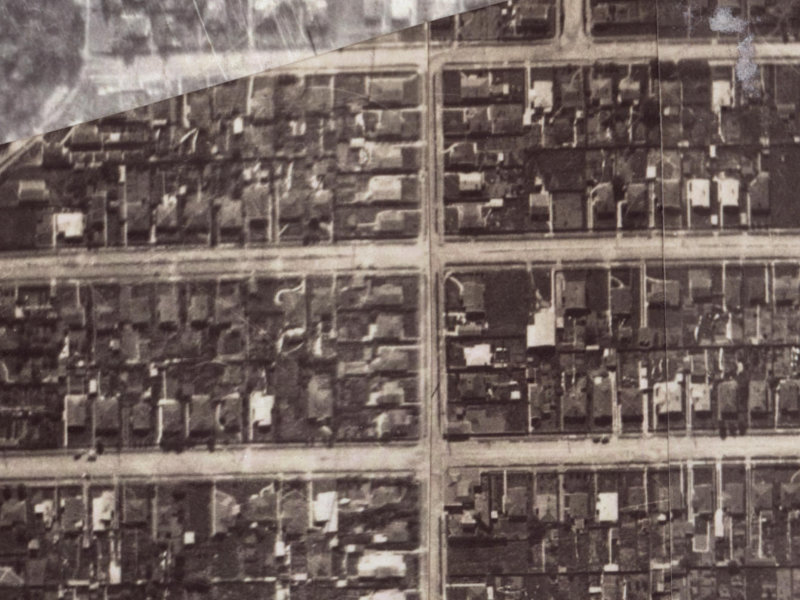 117 Birdwood Avenue from the air, 1925-1929