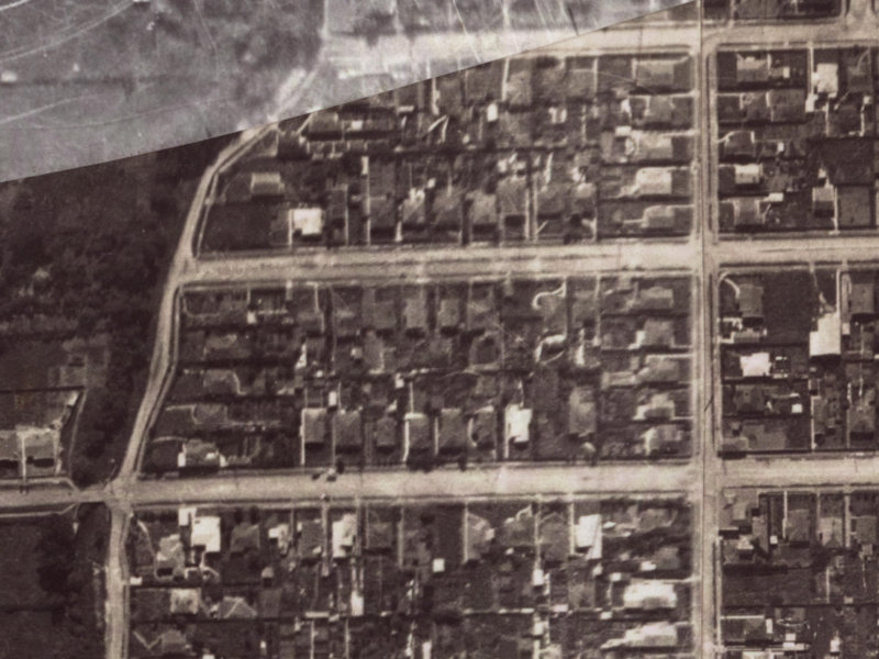24 Martin Avenue from the air, 1925-1929