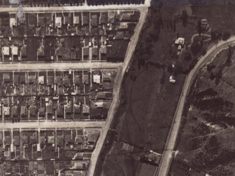 121 Eastern Terrace from the air, 1925-1929