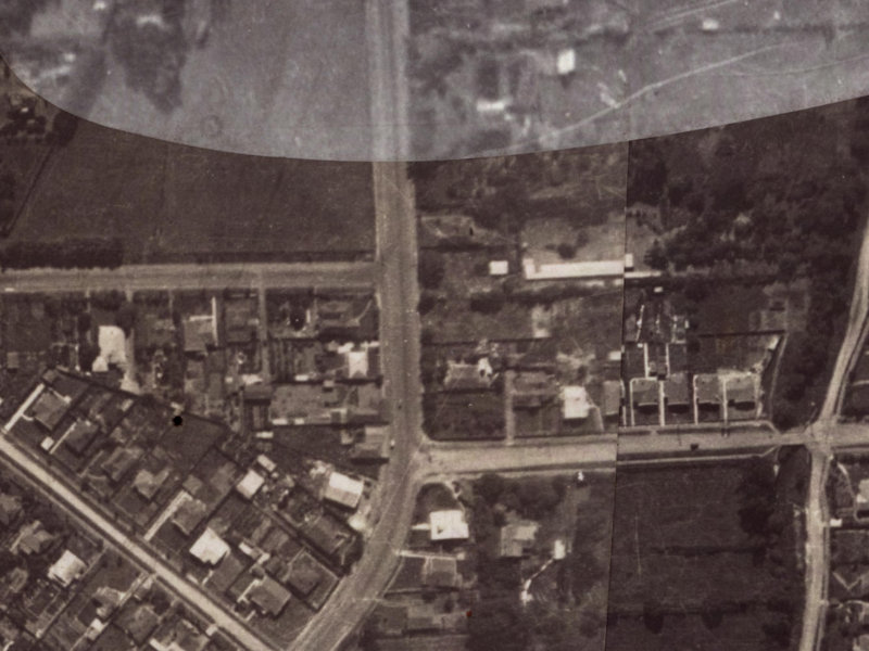 32 Colombo Street from the air, 1925-1929
