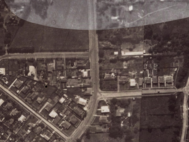 29-31 Colombo Street from the air, 1925-1929