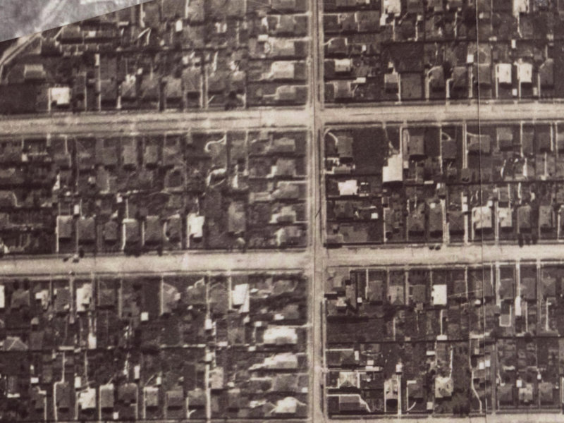 111 Birdwood Avenue from the air, 1925-1929