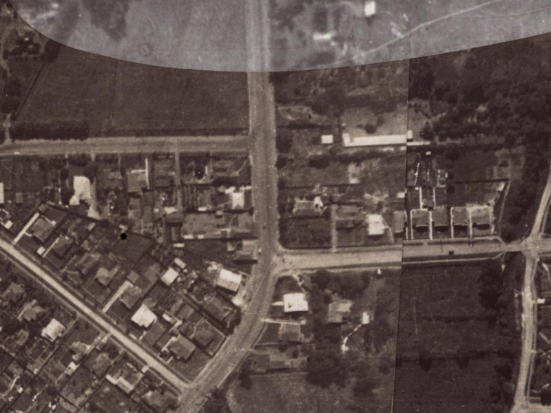 30 Colombo Street from the air, 1925-1929