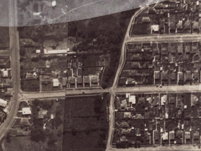 109 Hunter Terrace from the air, 1925-1929