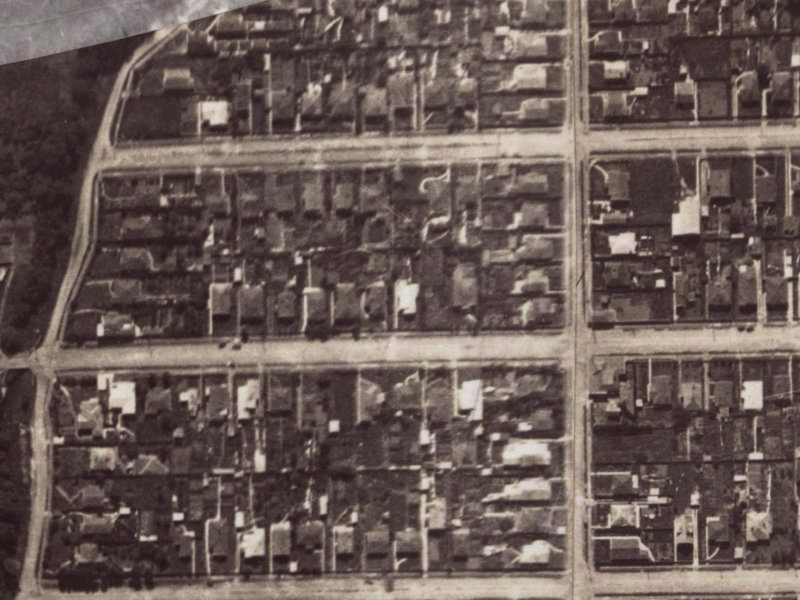 53 Malcolm Avenue from the air, 1925-1929