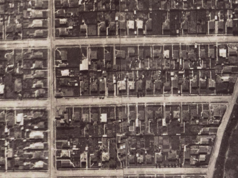 93 Malcolm Avenue from the air, 1925-1929
