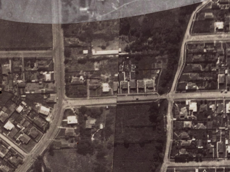 5 Malcolm Avenue from the air, 1925-1929