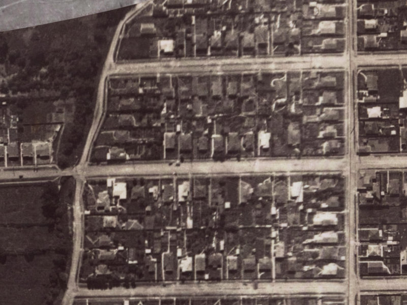45A Malcolm Avenue from the air, 1925-1929