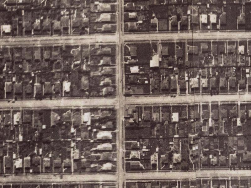 110 Birdwood Avenue from the air, 1925-1929