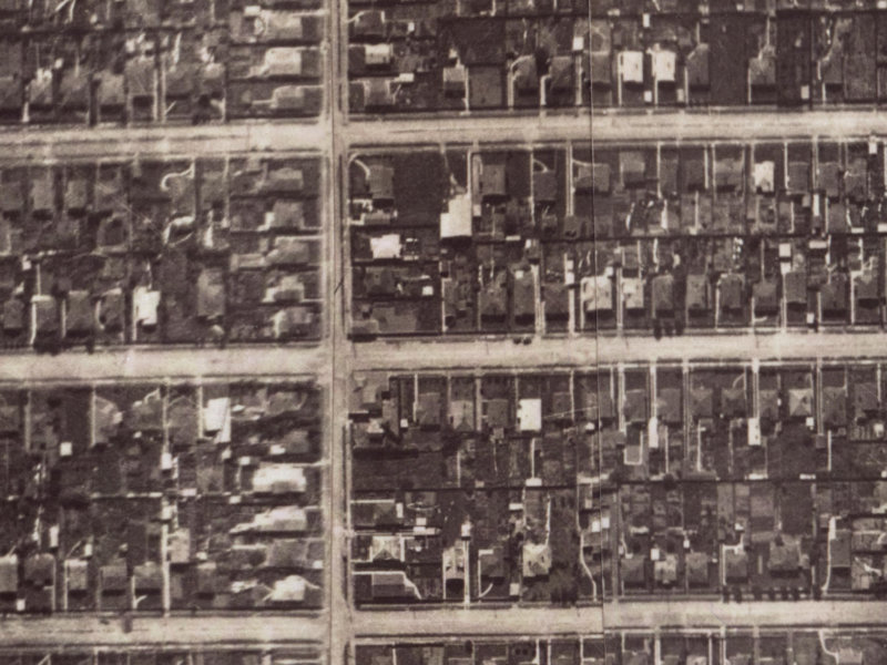 83 Malcolm Avenue from the air, 1925-1929