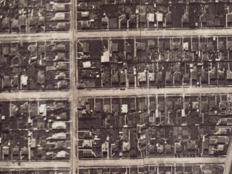 85 Malcolm Avenue from the air, 1925-1929