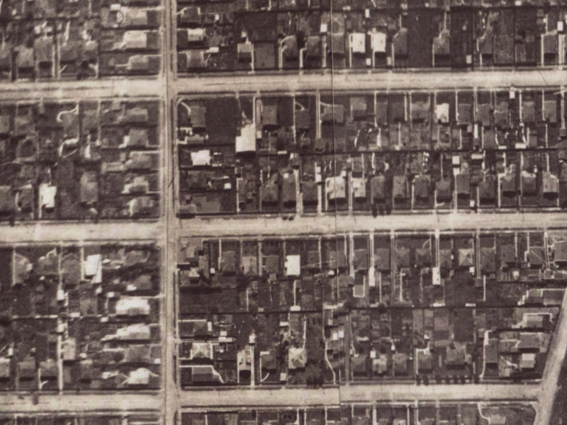 87 Malcolm Avenue from the air, 1925-1929