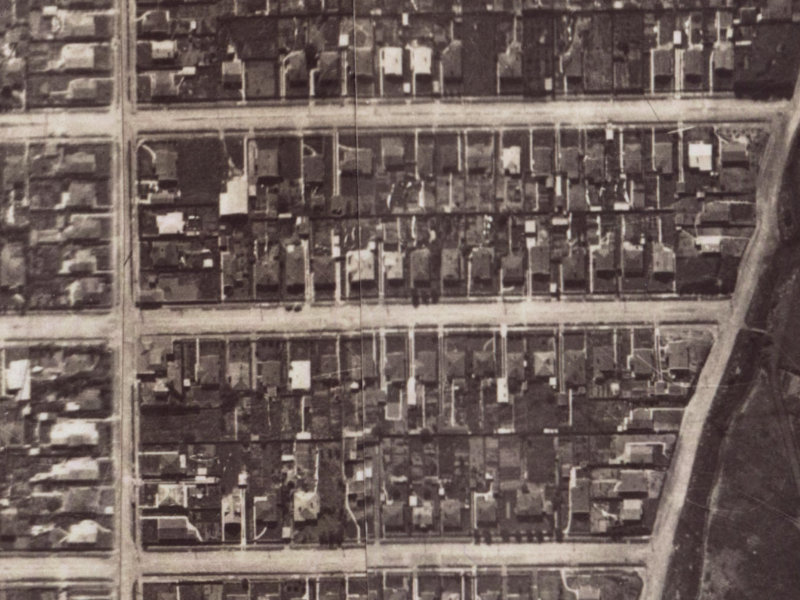 99 Malcolm Avenue from the air, 1925-1929