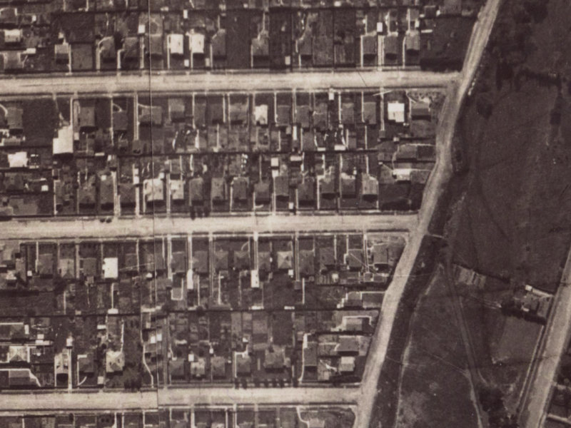 109 Malcolm Avenue from the air, 1925-1929