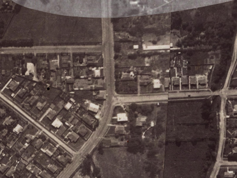 30A Colombo Street from the air, 1925-1929