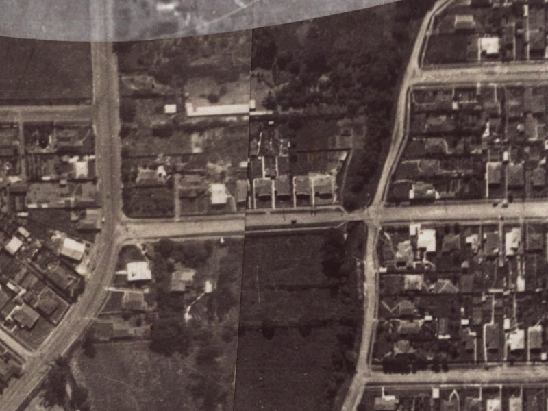 9 Malcolm Avenue from the air, 1925-1929