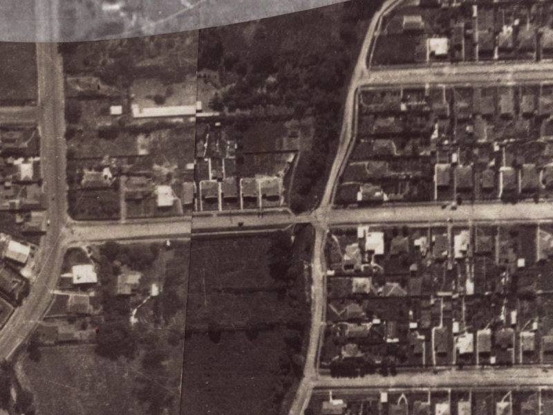 17 Malcolm Avenue from the air, 1925-1929