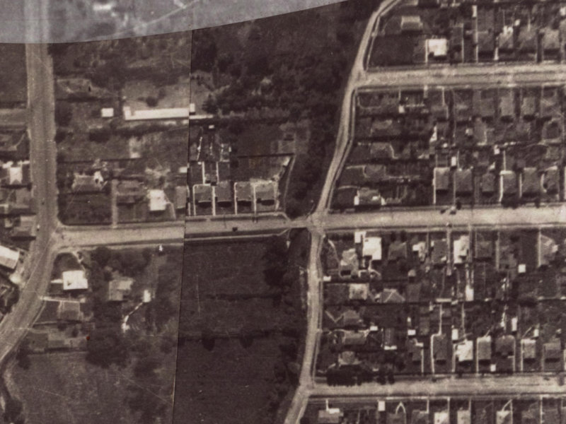 23 Malcolm Avenue from the air, 1925-1929