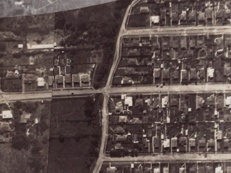 29 Malcolm Avenue from the air, 1925-1929
