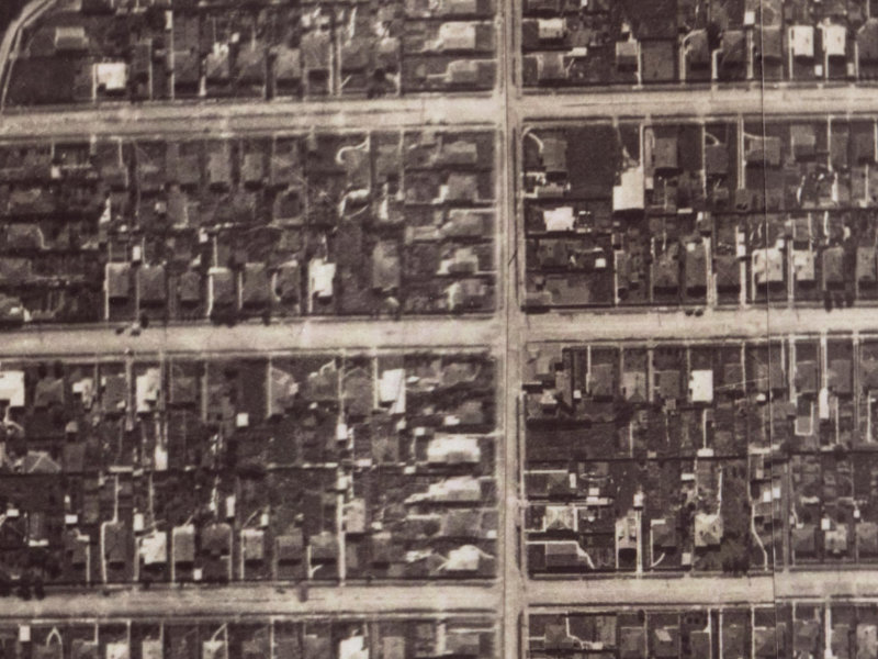 68 Malcolm Avenue from the air, 1925-1929