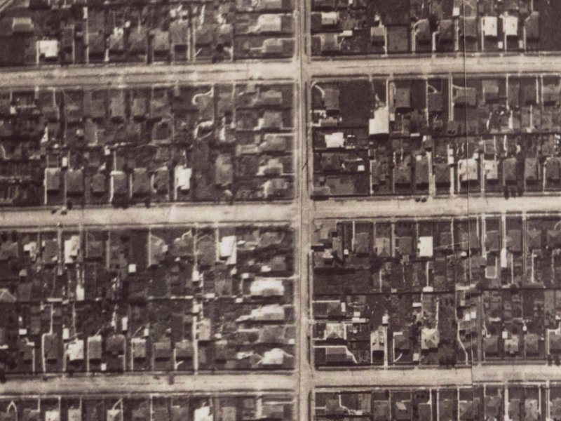 66 Malcolm Avenue from the air, 1925-1929