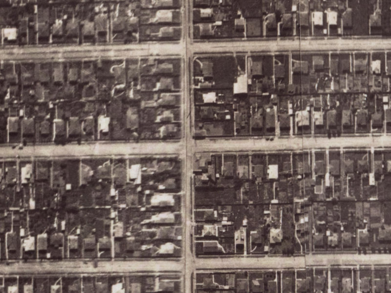 Malcolm Avenue from the air, 1925-1929